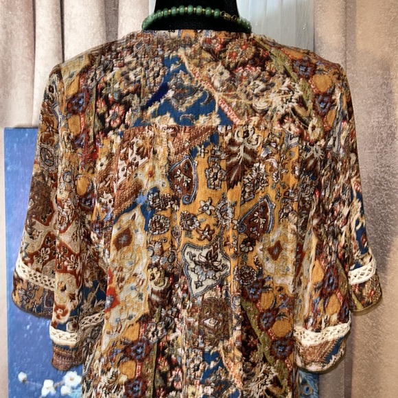 Cha Cha Vente Size M Boho Blouse - Picture 8 of 11